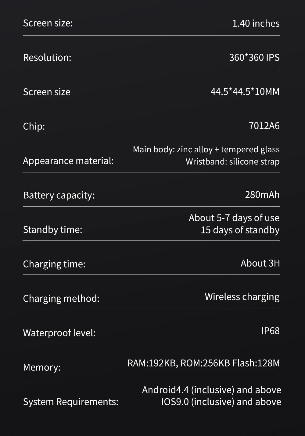 Đồng Hồ Thông Minh Galaxy 6 HD Cảm Ứng Bluetooth