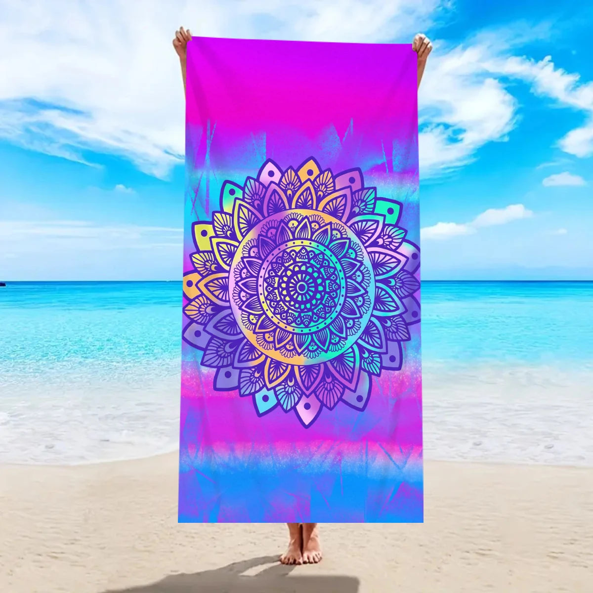 Khăn Tắm Bướm Boho Mancharo Hoa Văn Dân Tộc