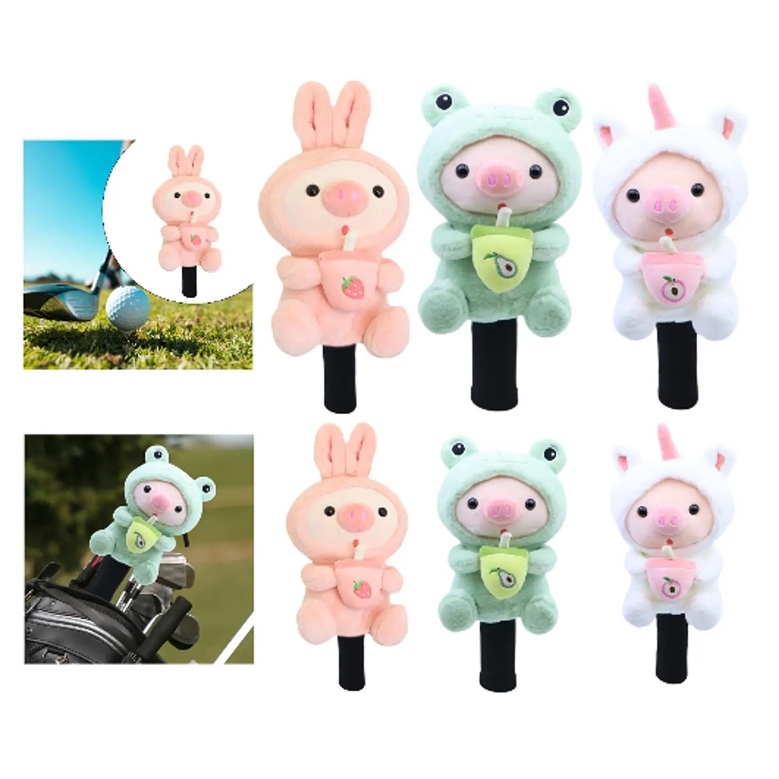 Cute Animal Golf Club Cover, Club Head Protector