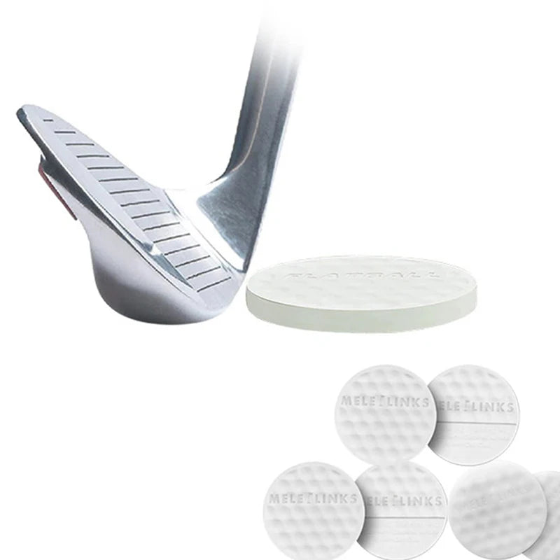 Flat Lightweight Golf Practice Ball - Indoor &amp; Outdoor Use