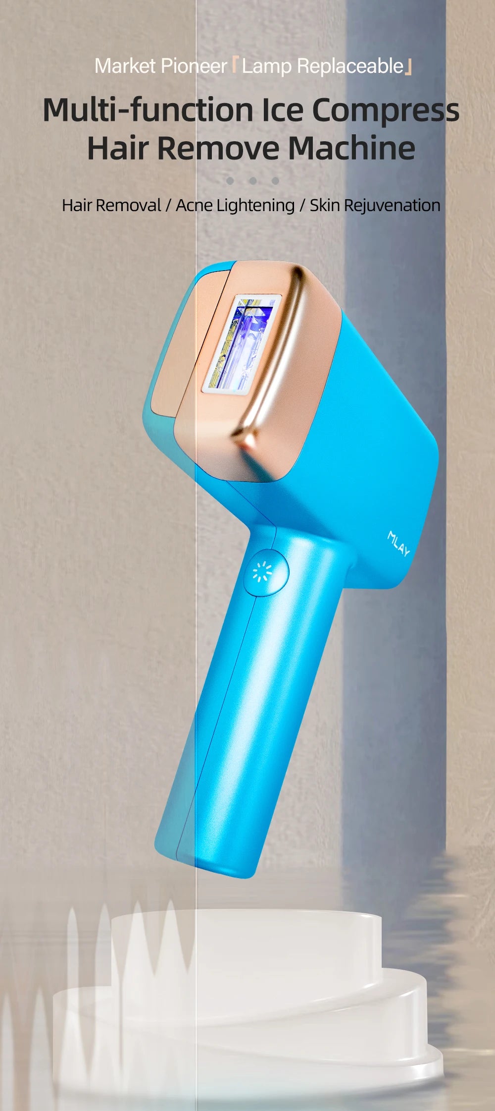 Máy triệt lông lạnh MLAY T14 IPL 3in1 cho nam nữ - Daisan Mart