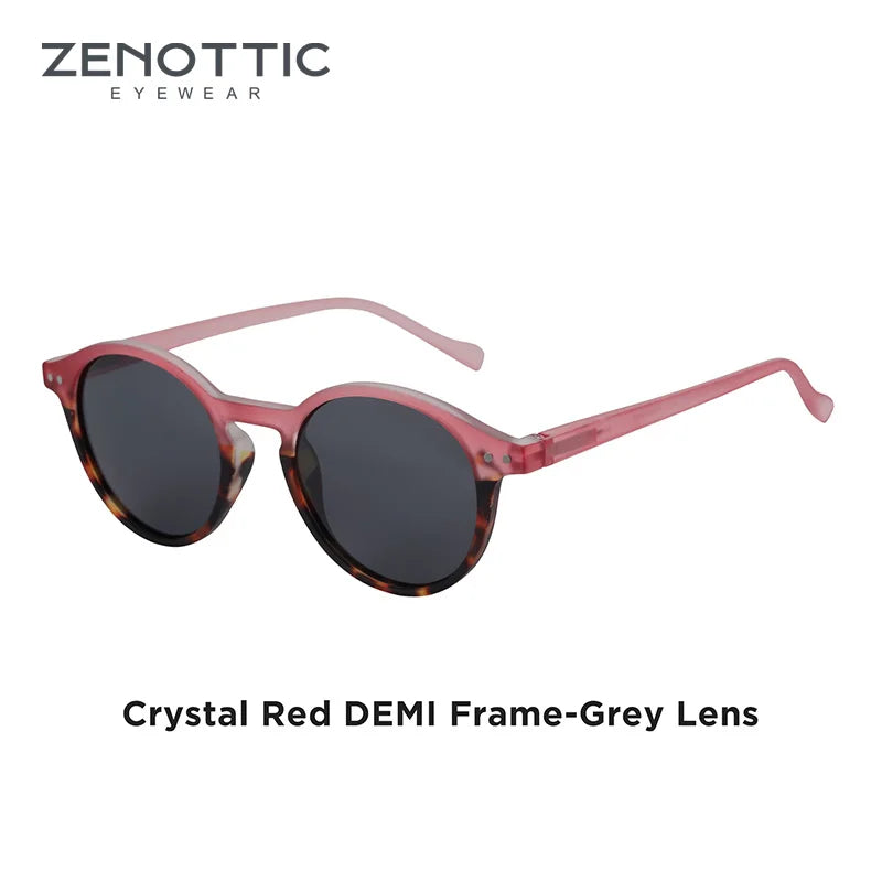 Kính Mát ZENOTTIC Retro Tròn Unisex Chống UV400