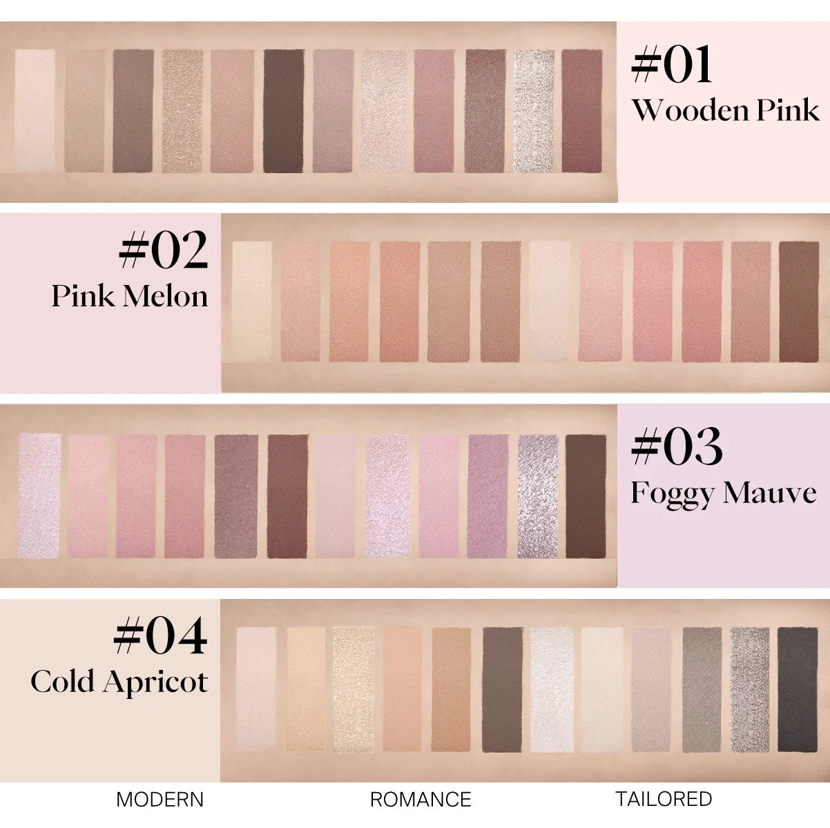 Mỹ Phẩm JOOCYEE - Bảng Màu Mắt 12 Ô Rực Rỡ - Daisan Mart