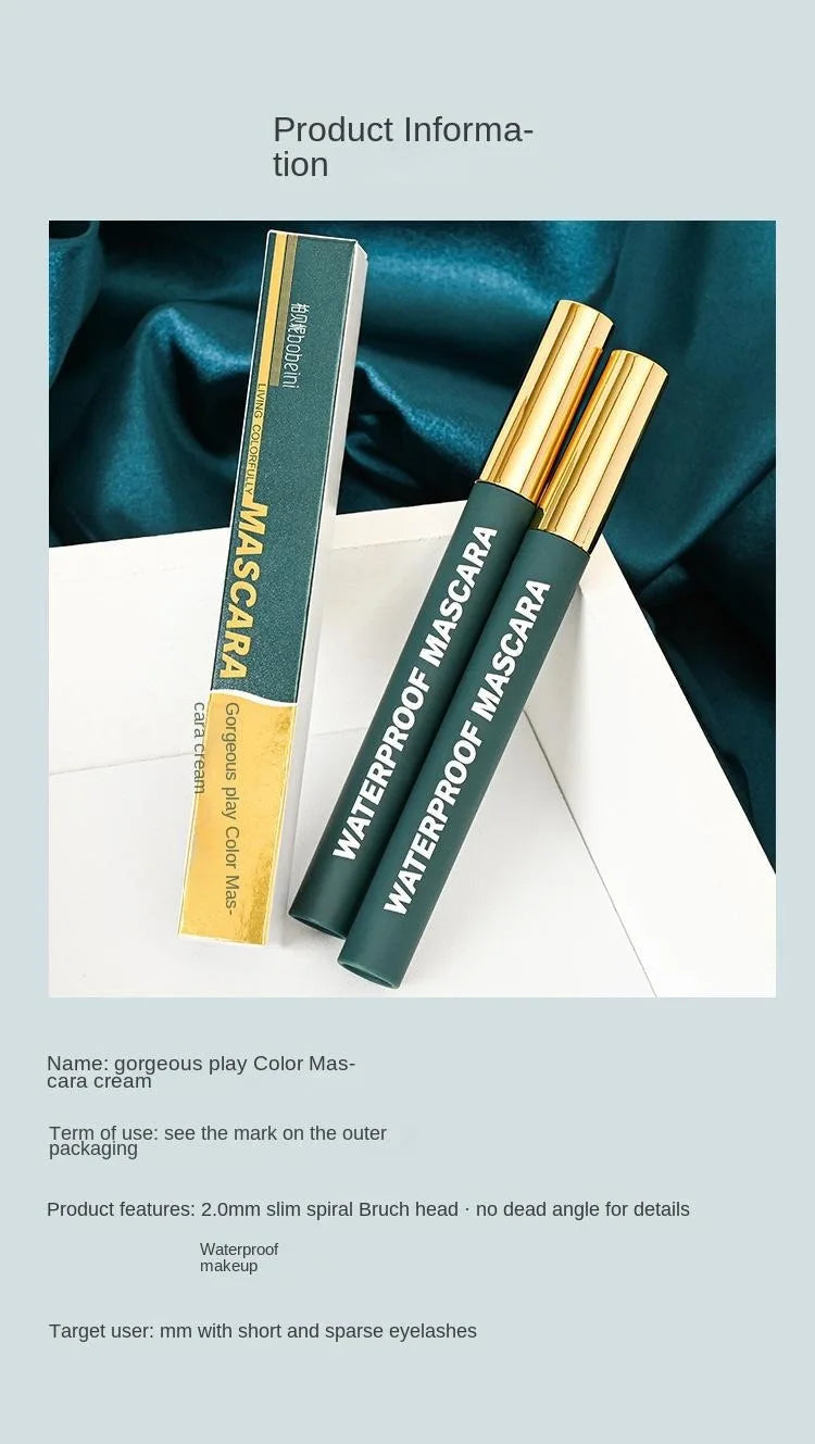 Waterproof 24H Long Lasting Natural Smudge-Proof Mascara