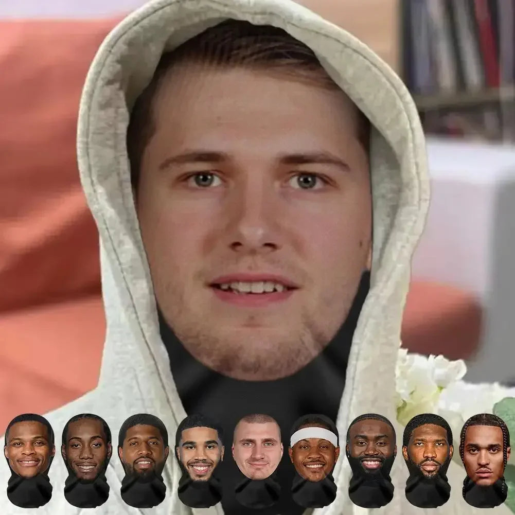 Mặt Nạ Đen 3D Lưới Thoáng Khí Trùm Đầu Cosplay