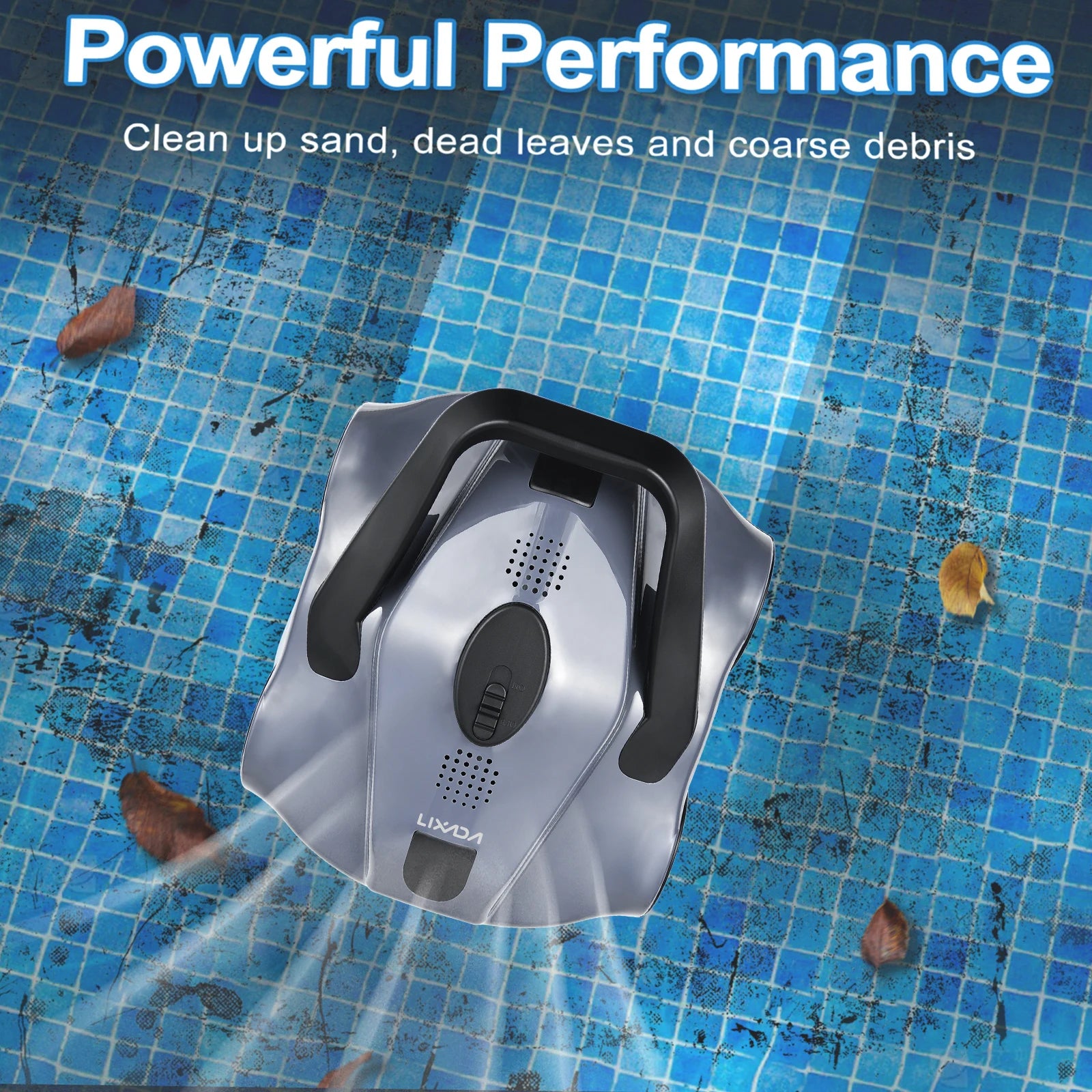 Pool Vacuum Automatic Robotic Pool Cleaner Cordless Robotic Pool Vacuum for In Ground Flat Pools Cordless Robotic Pool Cleaner