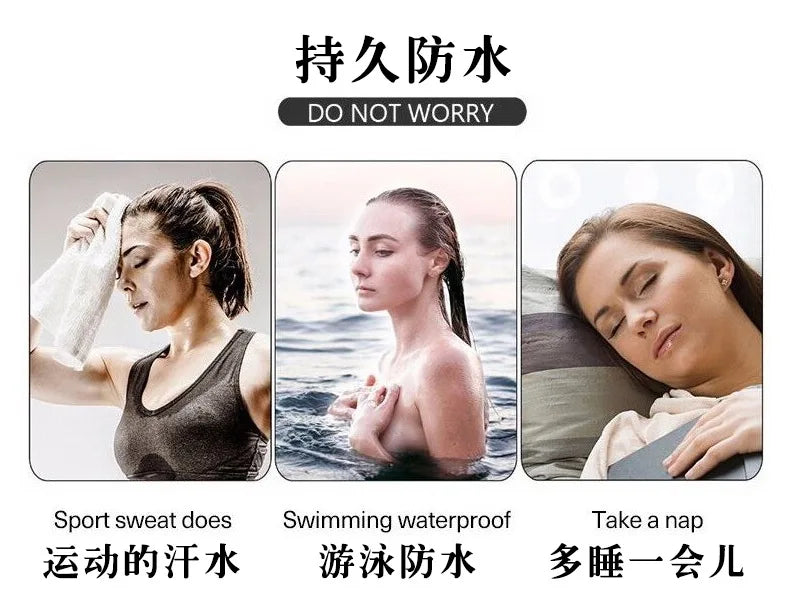 Convenient 3-Color Eyebrow and Eyelash Dye Gel Cream Set