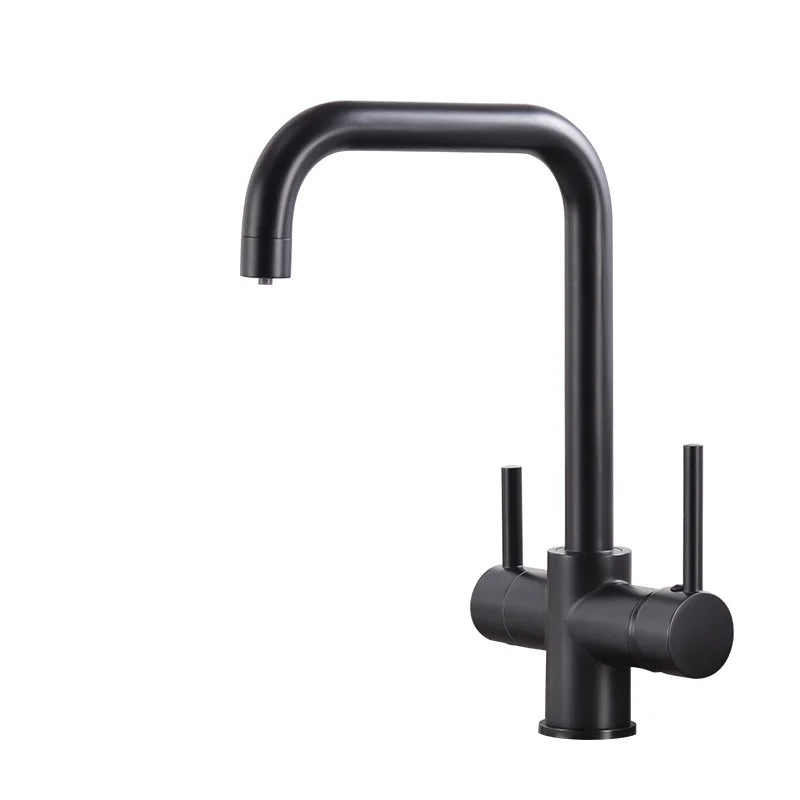 ROVATE Chậu bếp 3 trong 1, Vòi nóng lạnh có lọc nước uống