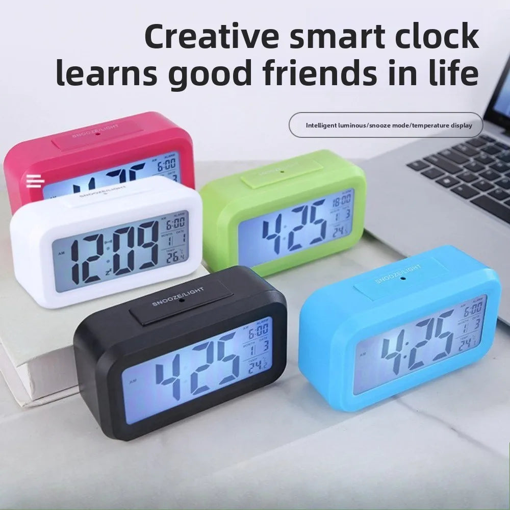Đồng hồ LED đa năng để bàn chạy pin cho phòng ngủ