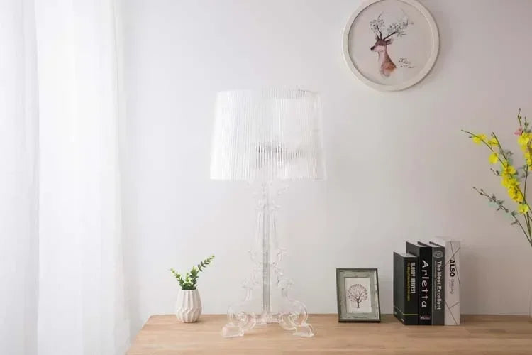 Bóng Đèn Bàn Baroque Trong Suốt - Sáng Tạo Hiện Đại