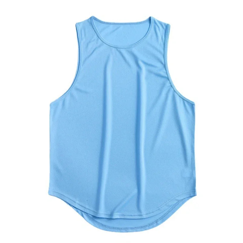 Men's Gym Mesh Tank Top Quick Dry Bodybuilding Cool