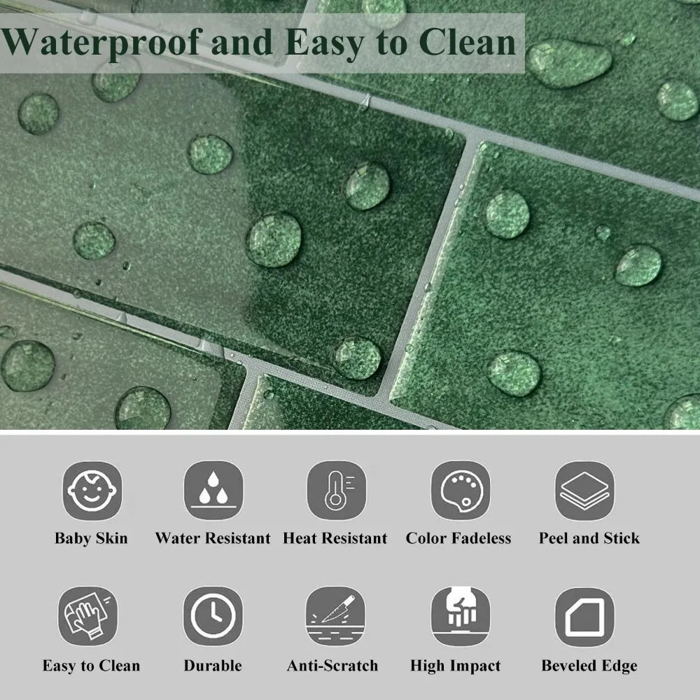 Gạch Dán Tường 3D Chống Thấm Trang Trí Nhà Bếp