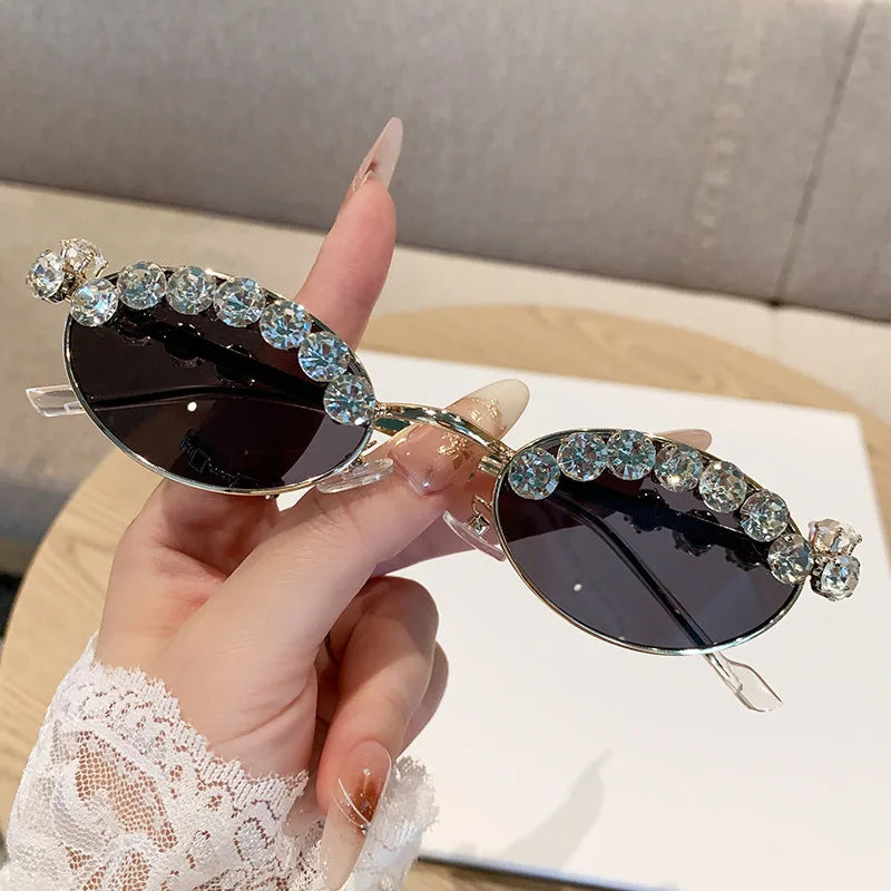 High-end Diamond Oval Women's Sunglasses 2025