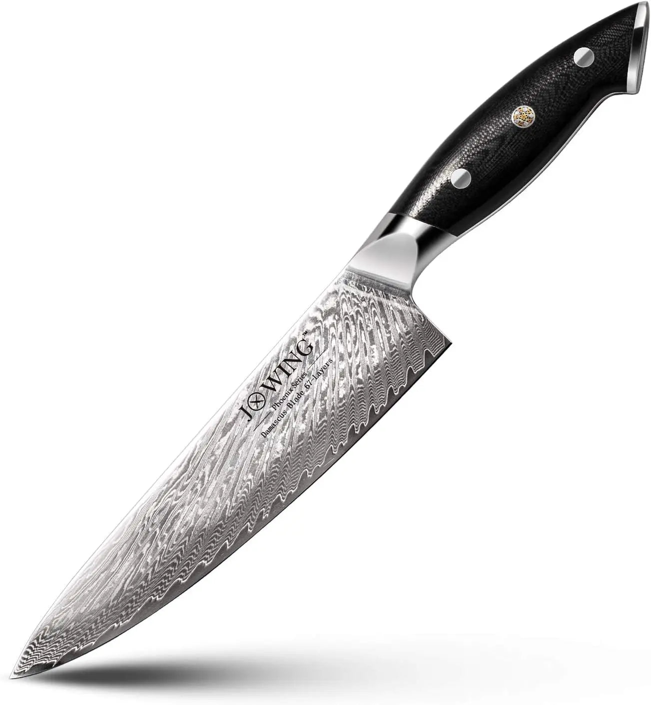 Dao Bếp Damascus AUS-10 67 Lớp - Sắc Bén Cắt Thịt