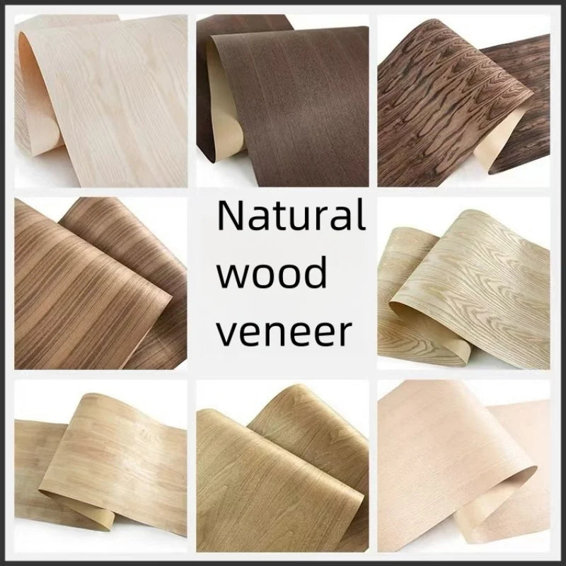 Natural wood veneer White oak Black walnut Teak Rosewood Various furniture veneers58x250cm Thickness 0.25mm ﻿