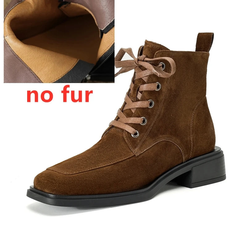 2025 Classic Genuine Leather Women's Anti-Slip Boots