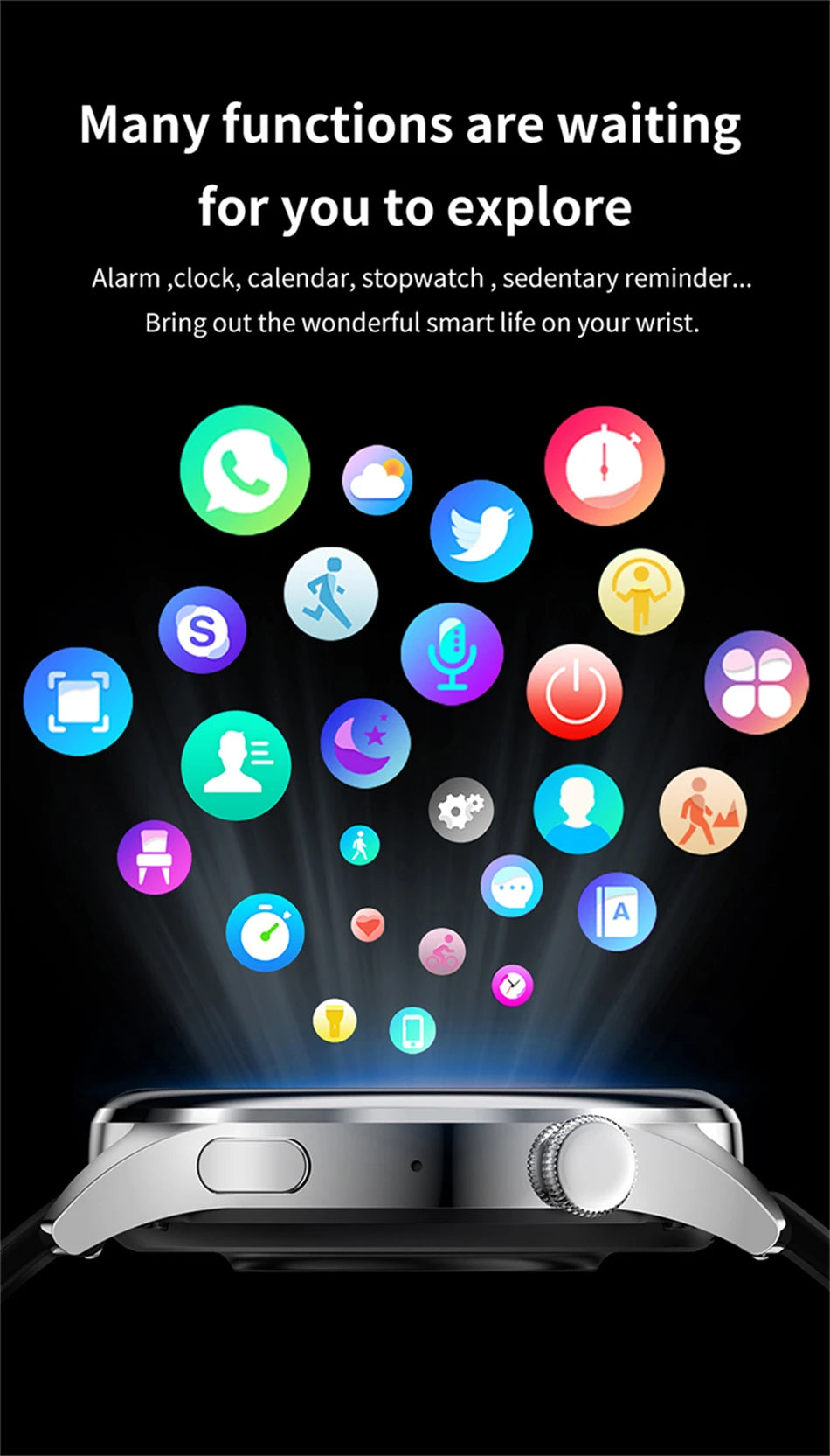 Đồng Hồ Thông Minh 5 Pro Màn Hình AMOLED Gọi Bluetooth