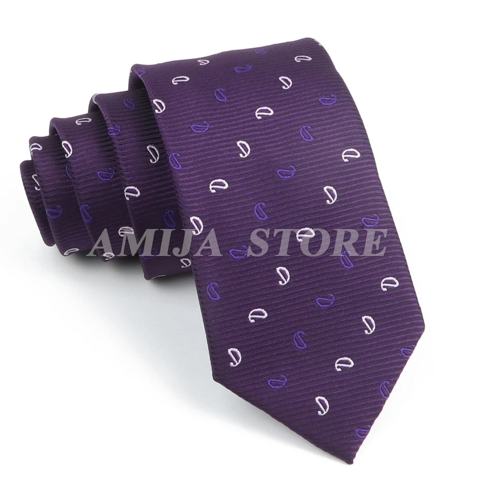 Cà vạt nam cao cấp chấm bi xám 6.5cm thời trang