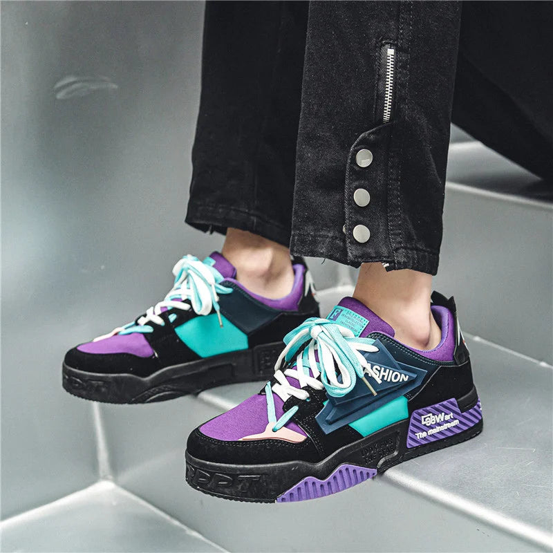 Red Fashion Couple Shoes Hip Hop Style Men And Women