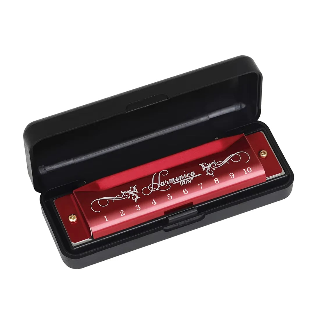 IRIN Harmonica New 10 Hole 20 Tone Harmonica Multicolor C Key Professional Gift with Box for Beginners and Childrens Puzzle Toys
