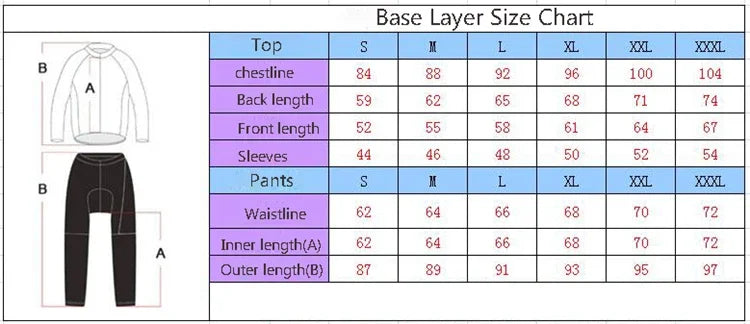 Men's and Women's Thermal Cycling Clothing - Breathable &amp; Quick Dry