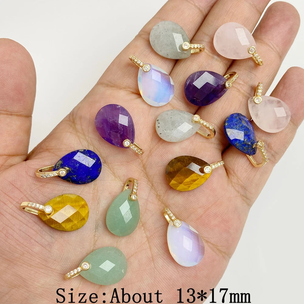 Natural Stone Pendants For Handmade Yoga Jewelry