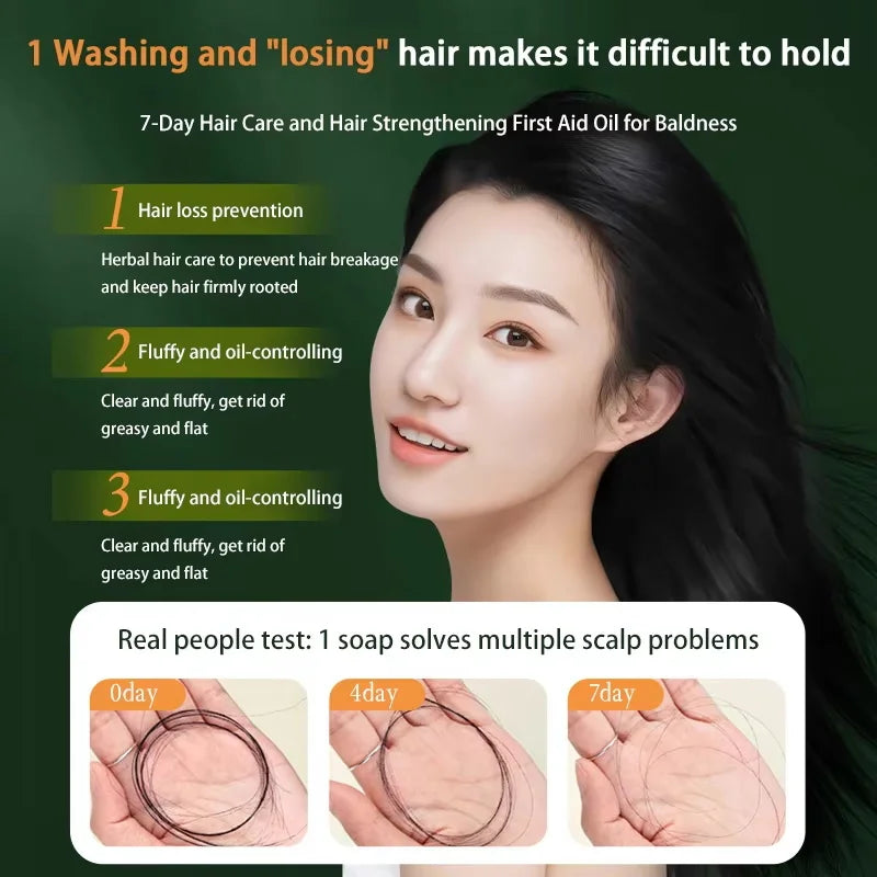 Platycladus Herbal Shampoo for Natural Hair Loss Prevention