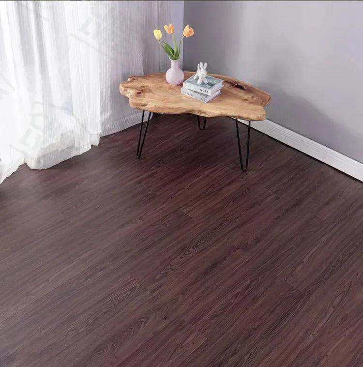 45x15cm Floor Sticker Wall Sticker Modern Self-adhesive Thick PVC Wood Grain Floor Sticker Living Room Bedroom Decoration