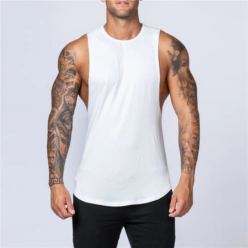Áo Tank Nam Thoáng Khí Tập Gym Mùa Hè Cotton Bodybuilding