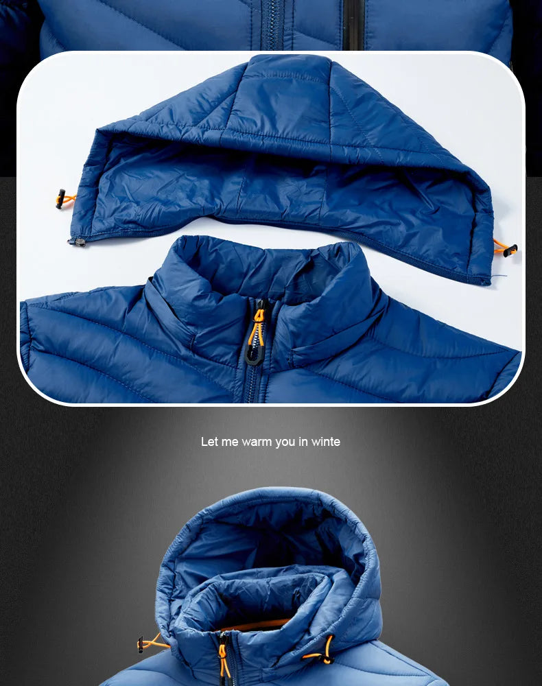 2023 Men's Fishing Jacket Waterproof Winter Warm