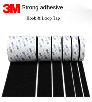 3M 9448A Black Double-Sided Self Adhesive 3m 16-38mm Strong Non-Trace High Temperature Resistant Hook and Loop Fastener Tape - Daisan Mart