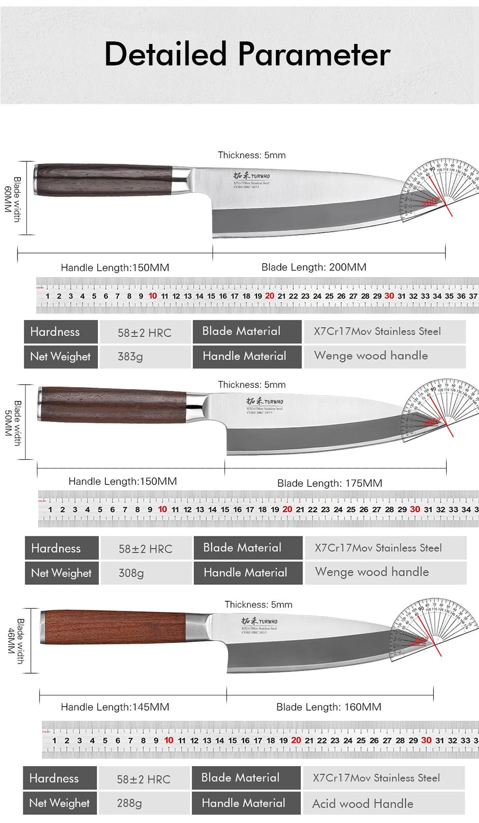 Dao Bếp Nhật TURWHO - Chuyên Sashimi & Fillet Cá