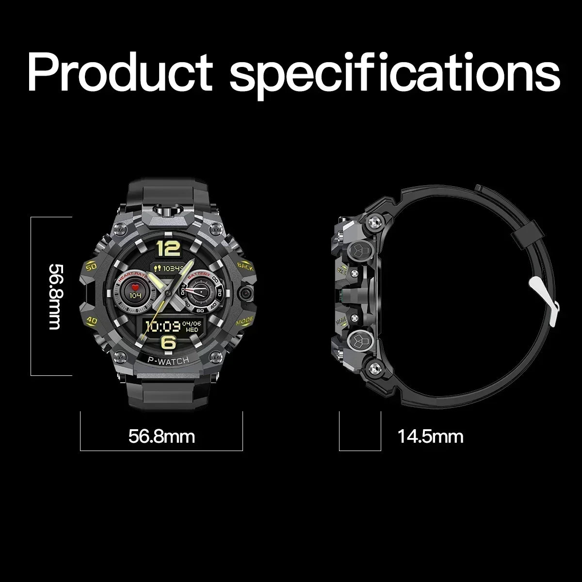 Smartwatch 5G Màn AMOLED 1.5 Camera Kép Chống Nước