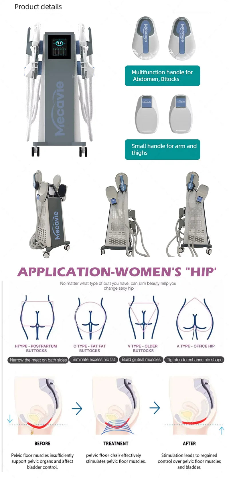 MECAVIE Non-invasive Body Machine NEO Slimming Machine Lose Weight Nova EMS Electro Muscle Stimulate Body