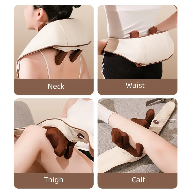 Comfortable Phone Heated Shiatsu Neck and Shoulder Massager