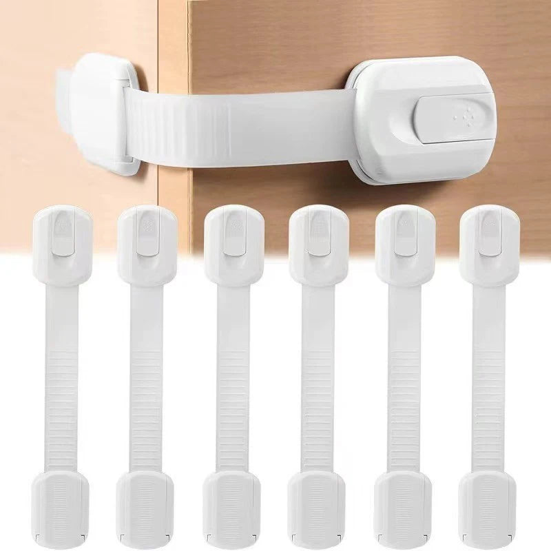 6/10 Pcs of Children's Safety Locks, Suitable For Cabinets, Drawers, Cabinets, Ovens, Refrigerators, Closet Seats, Doors And Win