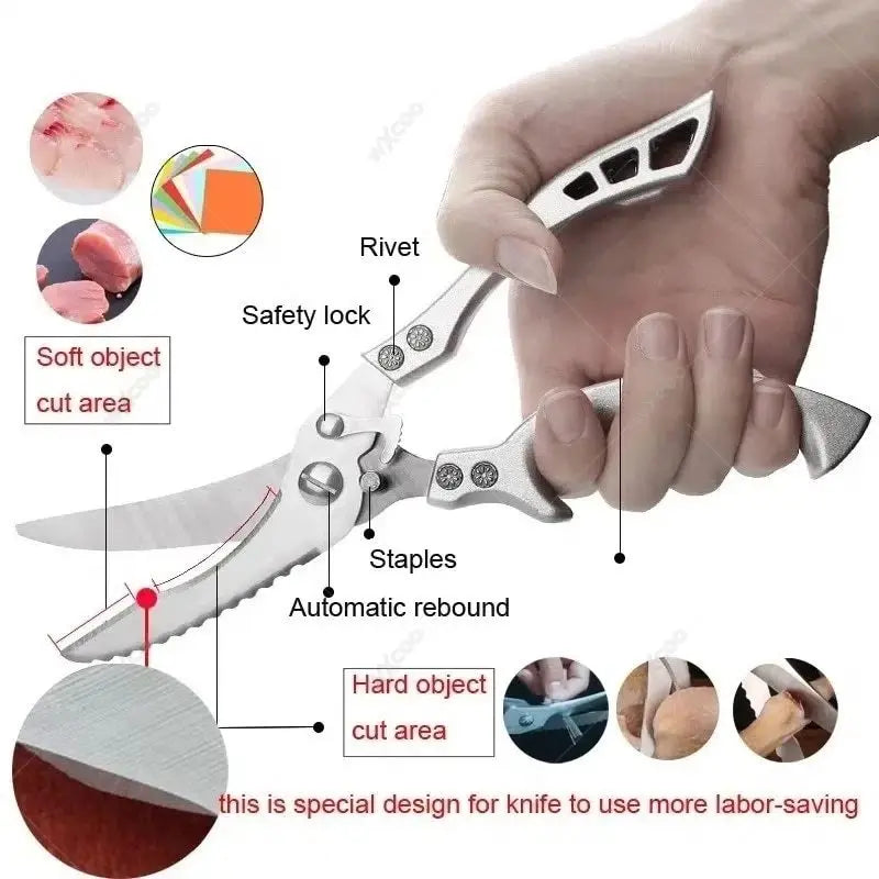 ###WXCOO Japanese Knife - Multi-Purpose Stainless Steel Blade