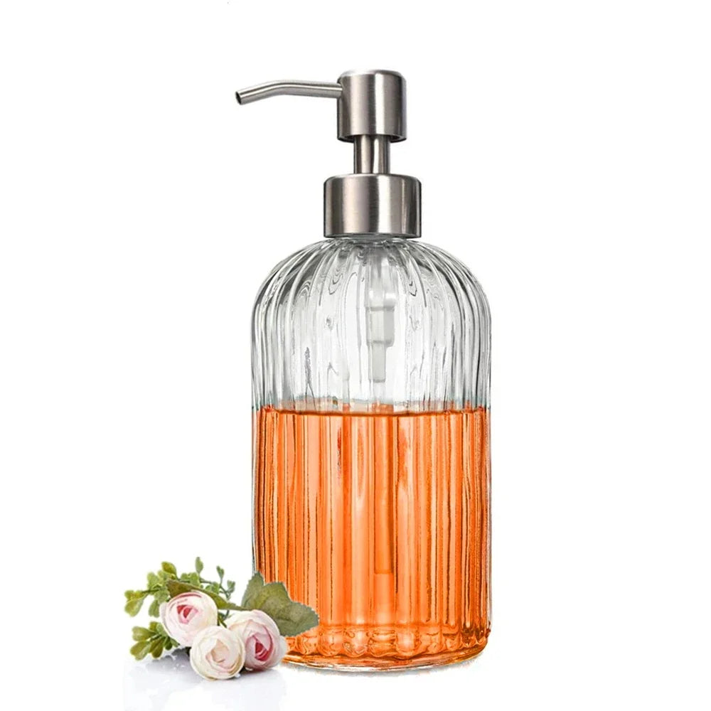 Bình đựng xà phòng thuỷ tinh 400ml sang trọng - Daisan Mart