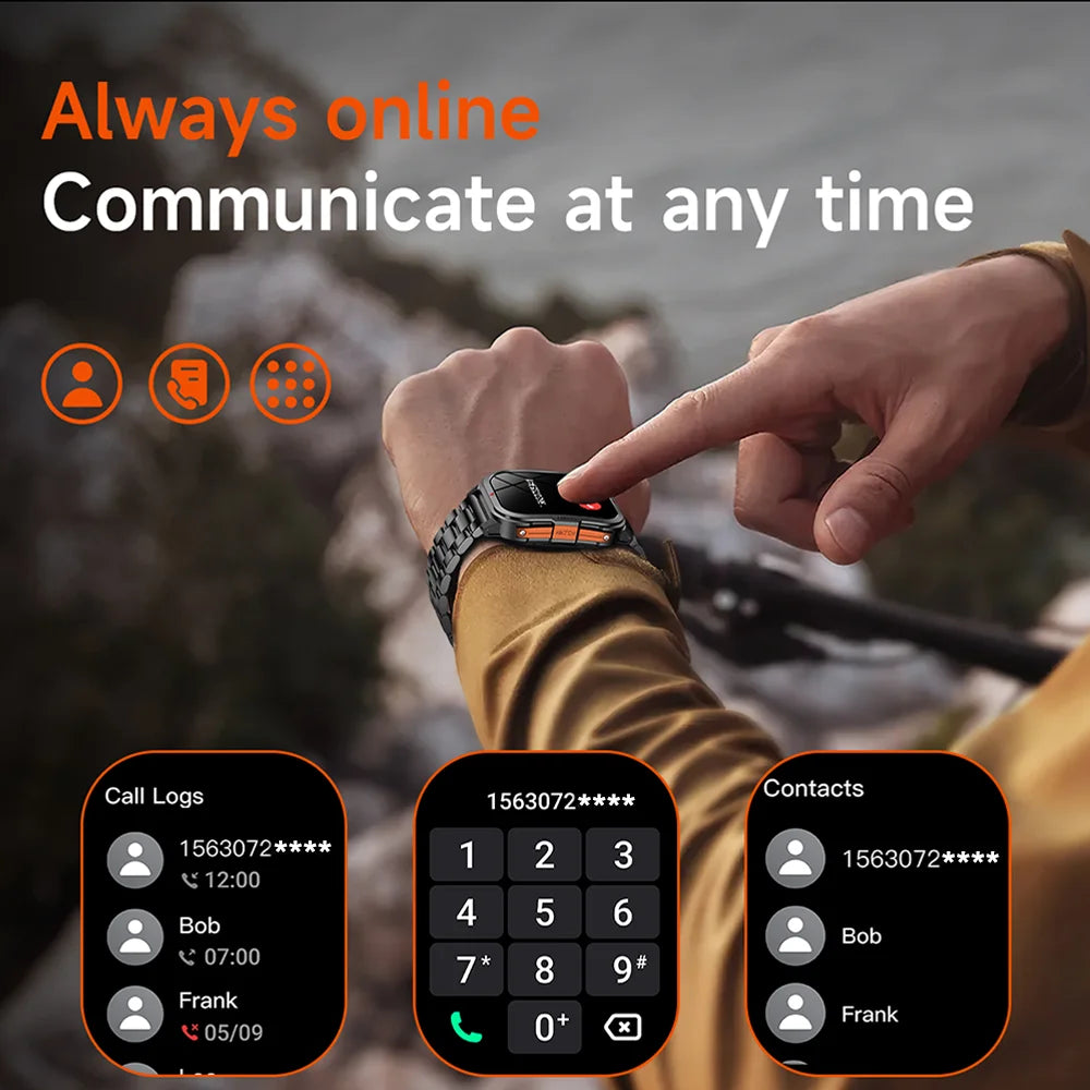 Đồng Hồ Thông Minh Nam 2025 2.01 HD, Gọi Bluetooth