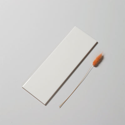 Flat white matte tile size 100x300mm STA1306 (1h/1.2m/40v)