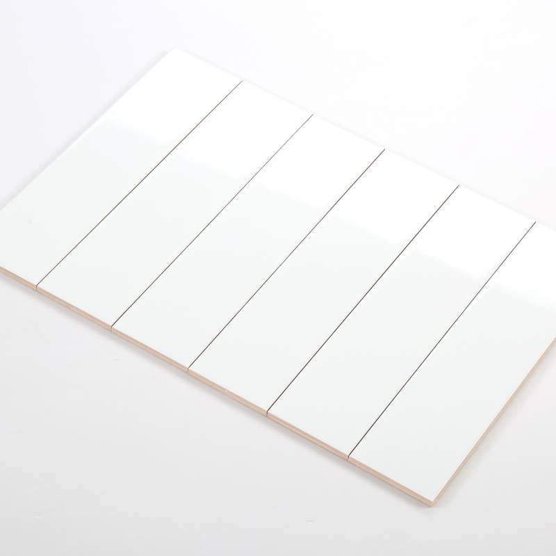 Flat white matte tile size 75x300mm STA75306
