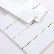 White glossy tile with curved surface, size 75x300x44mm, code STA7530MPx