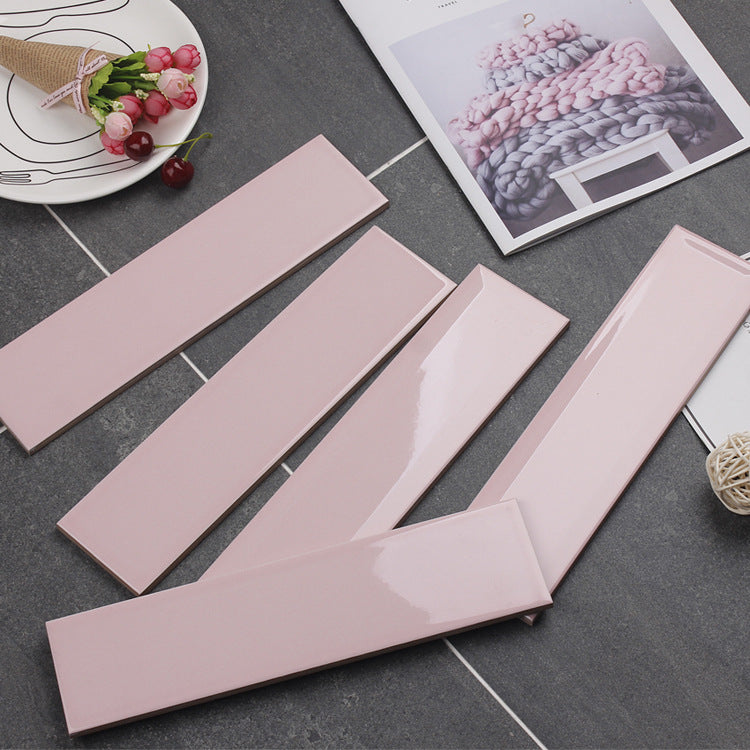Flat glossy pink tile 75x300mm type 1 code STA75316_SA