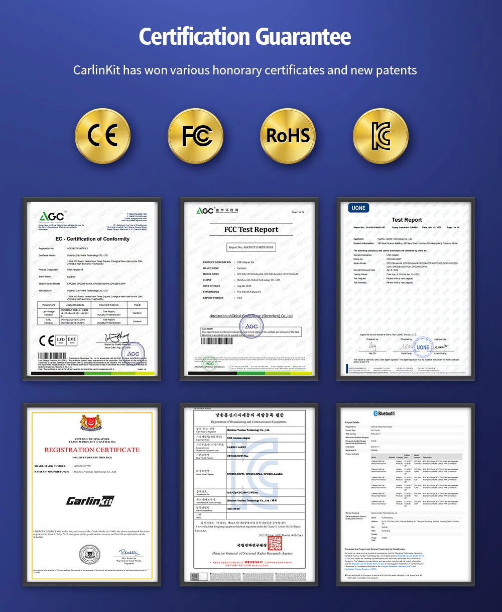 CarlinKit Wred & Wireless Android Auto & CarPlay Dongle Car USB Adapter For Aftermarket Android Car Radio Mirrorlink Split Sceen