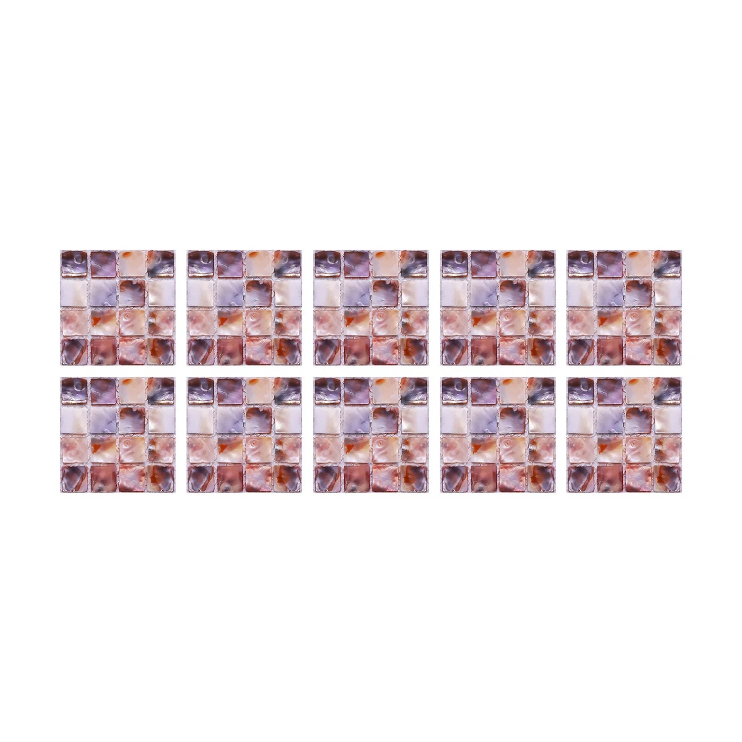 10 Waterproof Marble Mosaic Tile Stickers