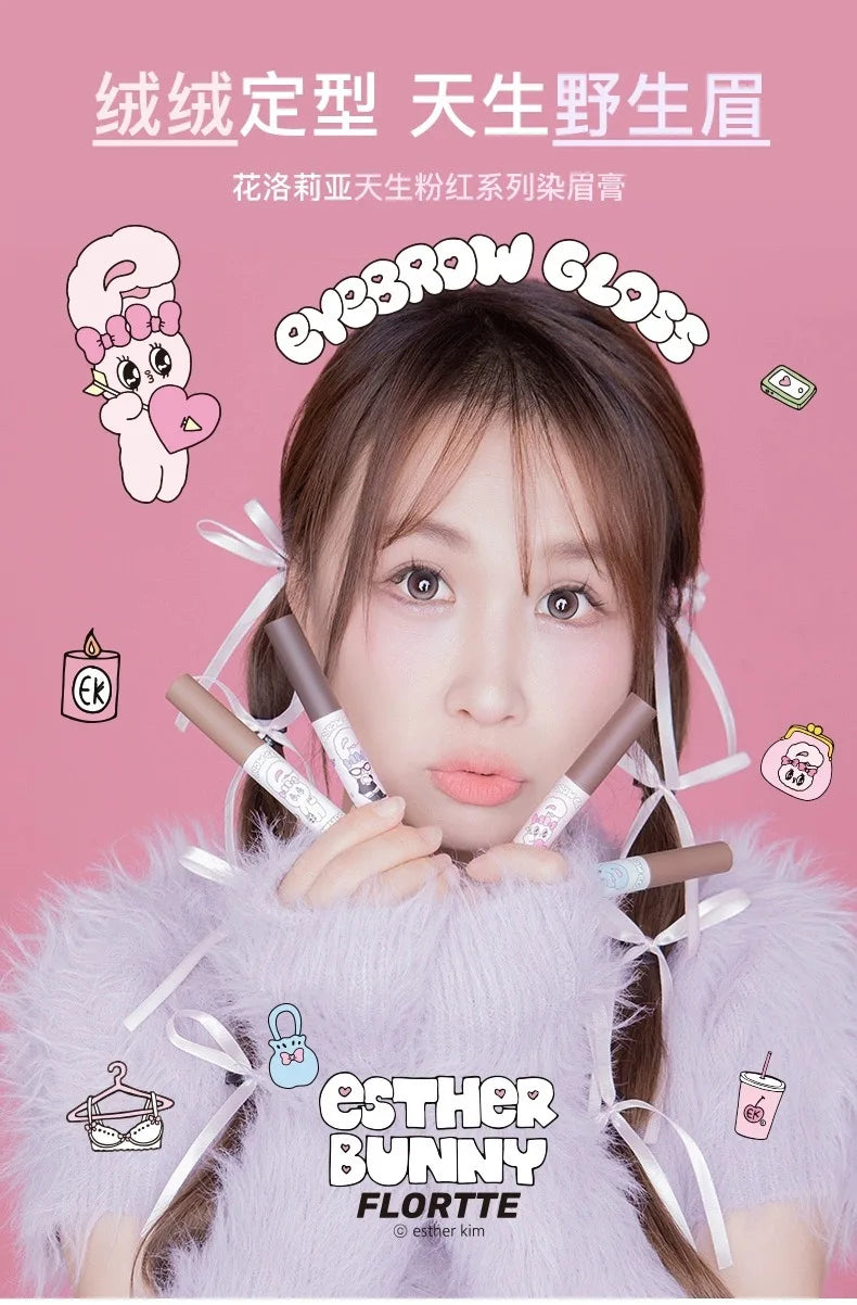 Kem Nhuộm Chân Mày FLORTTE Bunny Mềm Mịn Lâu Trôi