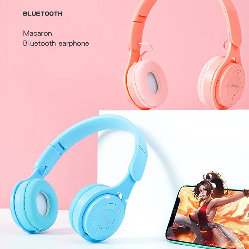 Foldable Bluetooth headphones for kids with standard sound