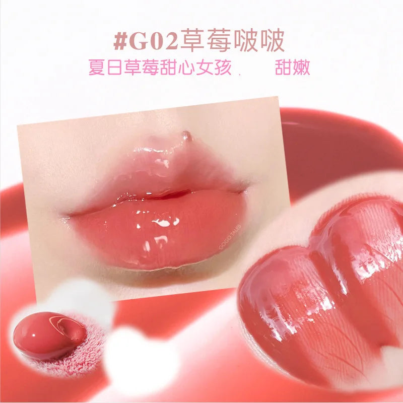 Gogotales Mirror Lip Gloss Moisturizer Shiny and Vegan Korean Vegan Liquid Lipstick Lip Jelly Plumper Gloss PROFESSIONAL MAKEUP