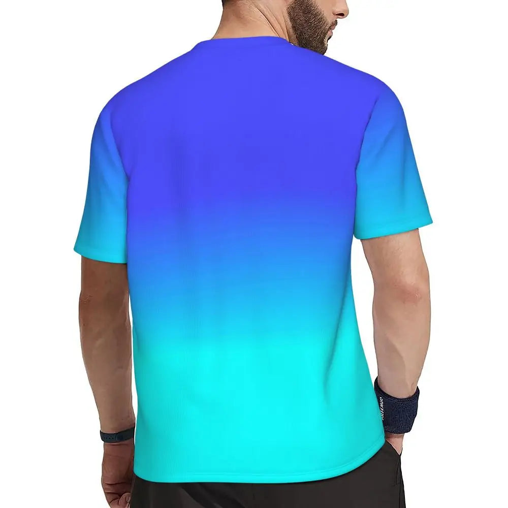 Áo Thun Nam Ombre Tím Hồng Thời Trang Hè Đầy Phong Cách