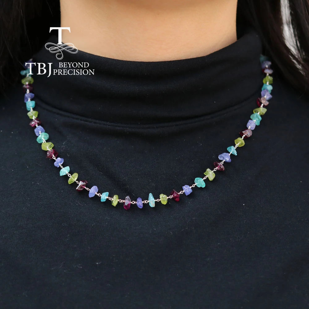 Dây Chuyền Bạc 925 Đá Quý Thiết Kế Độc Đáo